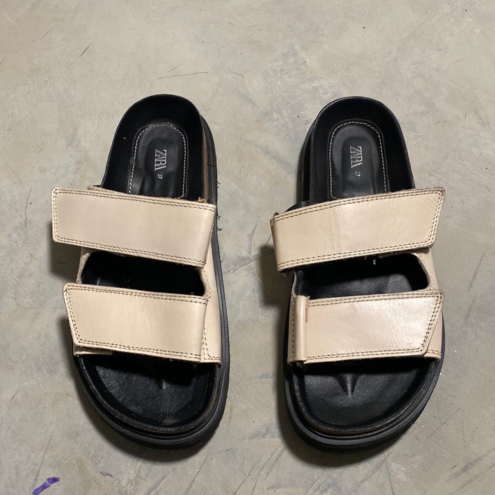 zara sandals hardly worn size 37